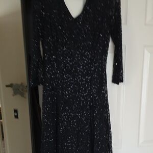 Elegant Black Sequin Dress